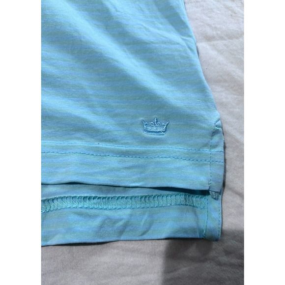 Peter Millar Polo Shirt Mens L Light Blue Short Sleeve Peter Millar Crown - Picture 6 of 8